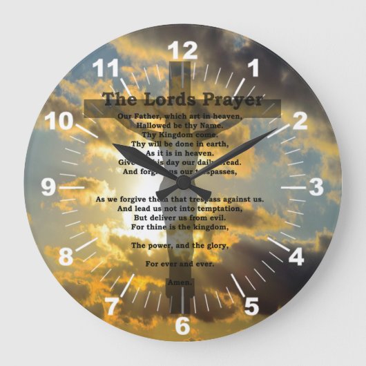 De Lords Prayer-klok Grote Klok (Voorkant)