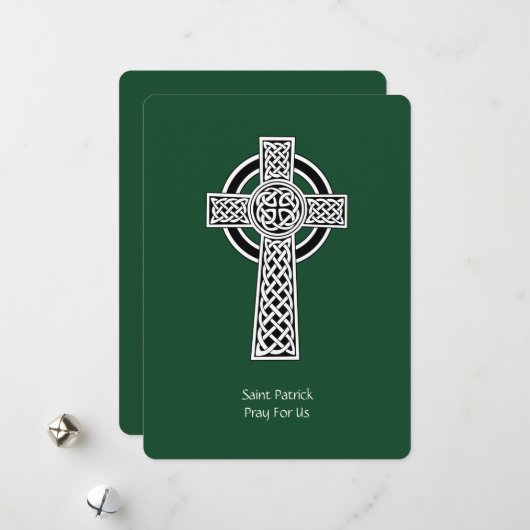 De Lorica van Saint Patrick Gebed (gewijzigd) Feestdagenkaart (Voorkant / Achterkant in situ)