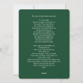 De Lorica van Saint Patrick Gebed (gewijzigd) Feestdagenkaart (Achterkant)