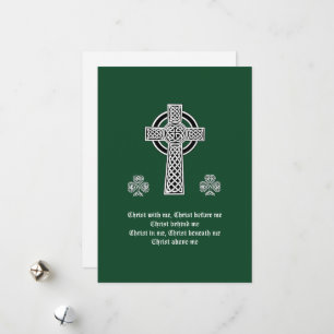 De Lorica van Saint Patrick Gebed (kort) Feestdagenkaart