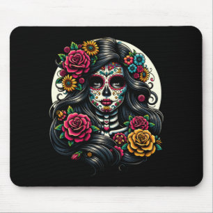 De Los Muertos La Catrina Dag Van De Overheid Muismat