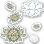 De Lotus Contour Sticker (Voorkant)