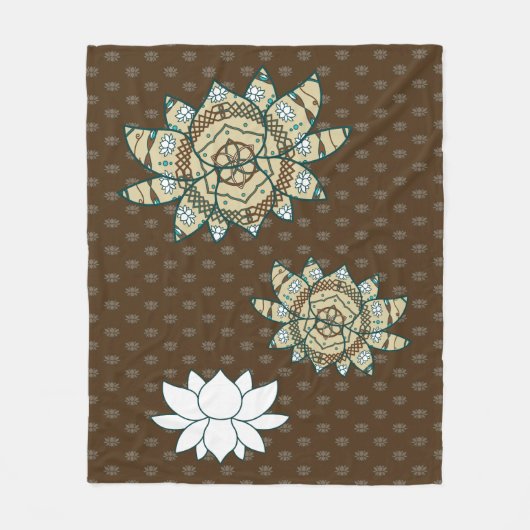 De Lotus Fleece Blanket (Voorkant)
