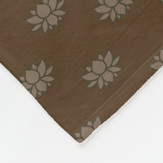 De Lotus Fleece Blanket (Hoek)