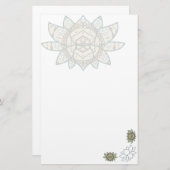 De Lotus Stationery Briefpapier (Voorkant / Achterkant)