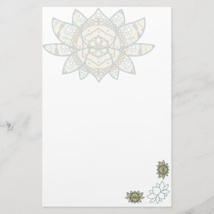 De Lotus Stationery Briefpapier