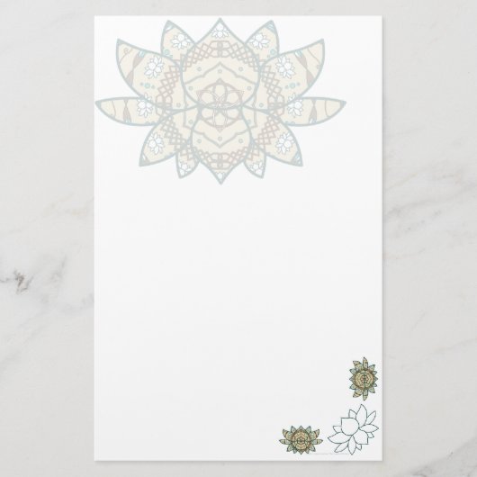 De Lotus Stationery Briefpapier (Voorkant)