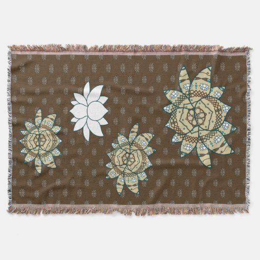 De Lotus Throw Blanket Deken (Voorkant)