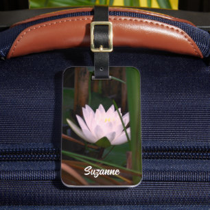 De lotus Water Lily stromend op maat Bagagelabel