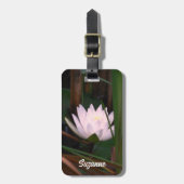 De lotus Water Lily stromend op maat Bagagelabel (Voorkant verticaal)