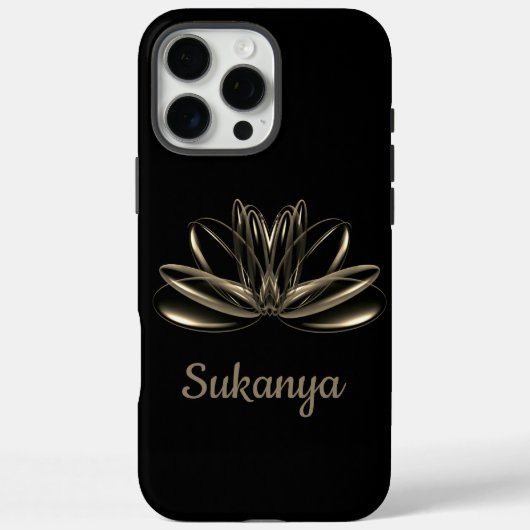De lotusbloem gepersonaliseerd Case-Mate iPhone case (Achterkant)
