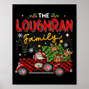 De Loughran Familie Kerst Matching Pyjama's Groot Poster