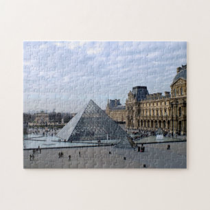 De Louvre-piramide - Jigzaag Legpuzzel