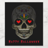 De Love Skull  Wijn Etiket (Enkel label)