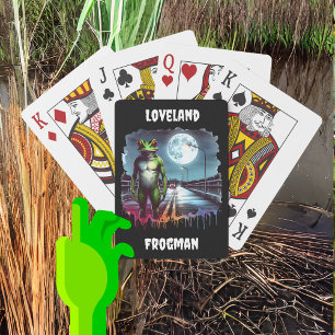 De Loveland Frogman   Ohio Cryptid Pokerkaarten