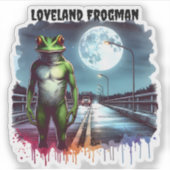 De Loveland Frogman | Ohio Cryptid Sticker (Voorkant)