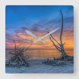 De Lover Trees Vierkante Klok