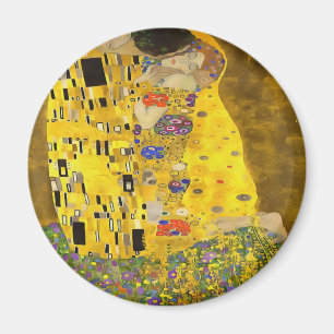 De Lovers Kiss Fine Art Acrylverf Magneet