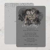 De Lovers Skeleton Painting Wedding Invitting Kaart (Voorkant / Achterkant)