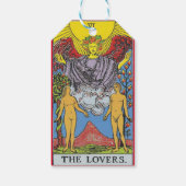 De Lovers Tarot Card Tarots Leading Cadeaulabel (Achterkant)