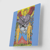 De Lovers Tarot Card Tarots Leading Vierkante Klok (Hoek)