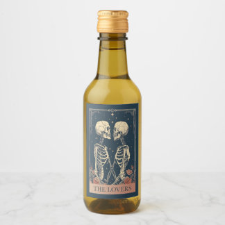 De Lovers Tarot Eten en Drinken Label Set Wijn Etiket