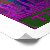 De Lovers Tarot Kaart Psychedelic Poster (Hoek)