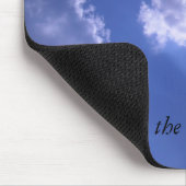 De lucht is de grens. Aim high. Muismat (Hoek)