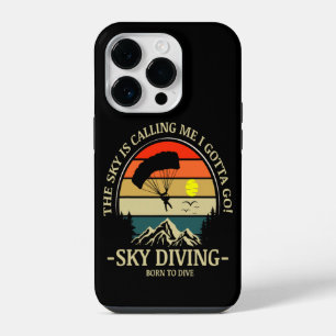 De lucht roept me Ik moet gaan skydiven iPhone 14 Plus Hoesje