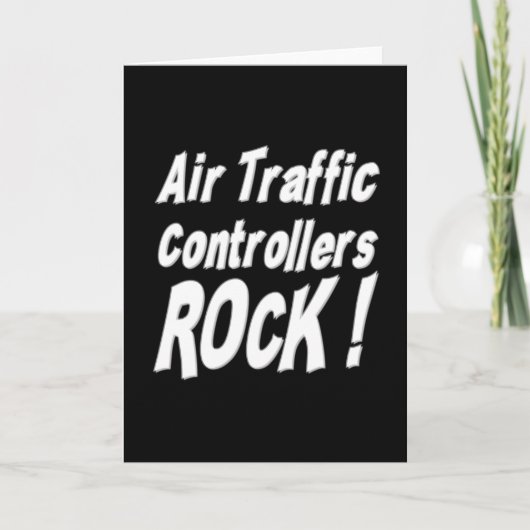 De luchtverkeersleiders rocken! Wenskaart Kaart (Voorkant)