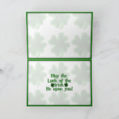 De Lucky Clovers & Pot of Gold Kaart (Binnen)