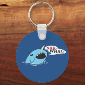 De luid Narwhal Sleutelhanger (Voorkant)