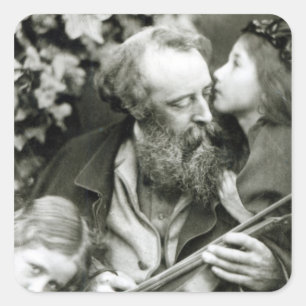 De luidspreker van het Roos Vierkante Sticker