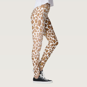 De Luipaard van PixDezines/de achtergrond van Faux Leggings