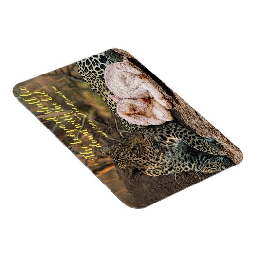 De luipaard zal met lam-Isaiah 11 liggen Magneet (Rechterzijde)