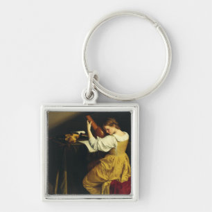 De luitspeler door Orazio Gentileschi Kunst Sleutelhanger