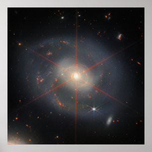 De Luminous NGC 7469 Galaxy JWST Poster