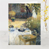 De lunch Claude Monet Kaart (Gele Bloem)