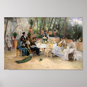 De lunch van de Scandinavische kunstenaars   Hugo  Poster