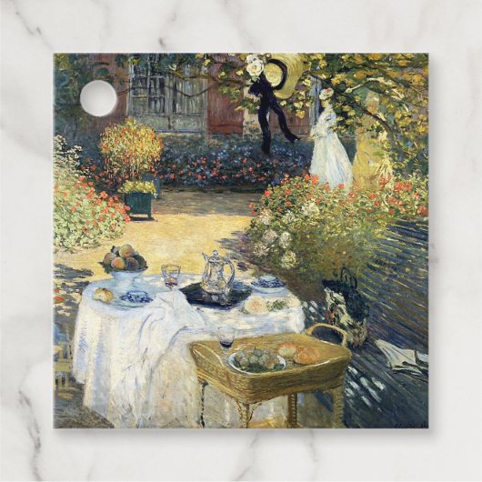 De Luncheon Claude Monet Bedankjes Labels (Voorkant)