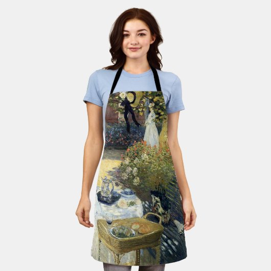 De Luncheon Claude Monet Schort (Gedragen)