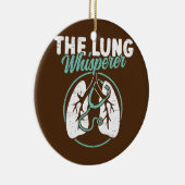 De Lung Whisperer Lungs Therapy RT Respiratory Keramisch Ornament (Rechts)