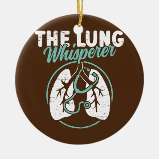 De Lung Whisperer Lungs Therapy RT Respiratory Keramisch Ornament (Voorkant)