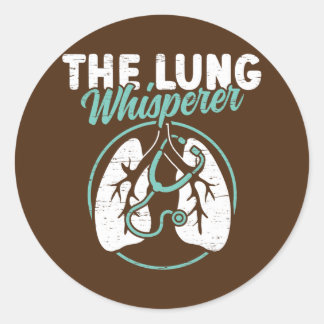 De Lung Whisperer Lungs Therapy RT Respiratory Ronde Sticker