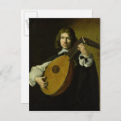De Lute-Player Briefkaart (Voorkant / Achterkant)
