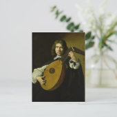De Lute-Player Briefkaart (Staand voorkant)