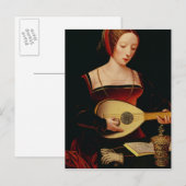 De Lute Player Briefkaart (Voorkant / Achterkant)