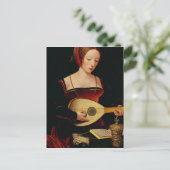 De Lute Player Briefkaart (Staand voorkant)