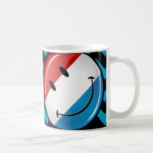 De Luxemburgse vlag glimlachen Koffiemok