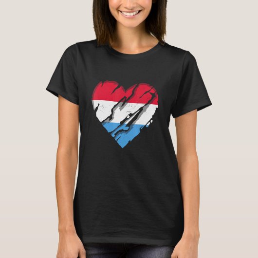 de Luxemburgse vlag T-shirt (Voorkant)